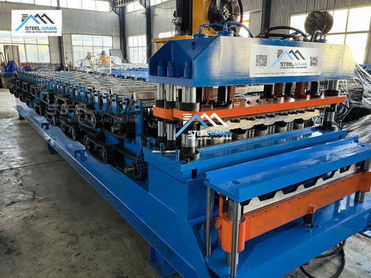 Glazed Tile Sheet Roof Press Making Double Layer Roll Forming Machine Machinery