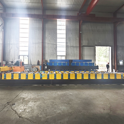 Brazil Material Thickness 0.3-0.8mm Roll Forming Machine Metal Steel Roof Tile Making Hydraulic Cutting
