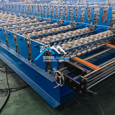8.5kw Steel Glazed roof tile roll forming machine And Roof Sheet Making Machine