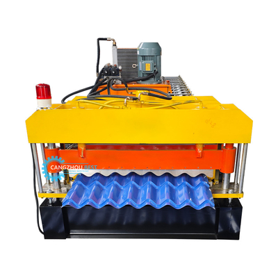 Metal Roof Tile Glazed Sheet Roll Forming Machine 8.5kw