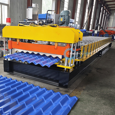 Metal Roof Tile Glazed Sheet Roll Forming Machine 8.5kw