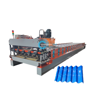 Professional Building Roof Tile Roll Forming Machine For Steel Roof Wall Sheet Production