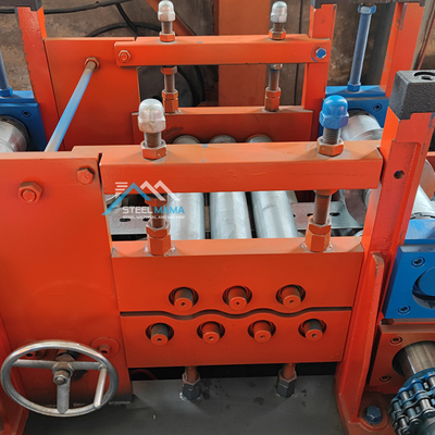 Heavy Duty Gear Box Transmission Solar Rack Unistruct C Channel Roll Forming Machine