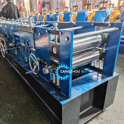 Steel Profile Channel Roll Forming Machine Manually Change Size C Purlin 80-300mm Web Size