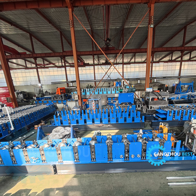 Steel Profile Channel Roll Forming Machine Manually Change Size C Purlin 80-300mm Web Size