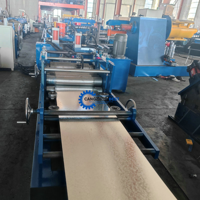 PLC Control System Steel Building Galvanized Self Lock Door Frame Roll Forming Machine