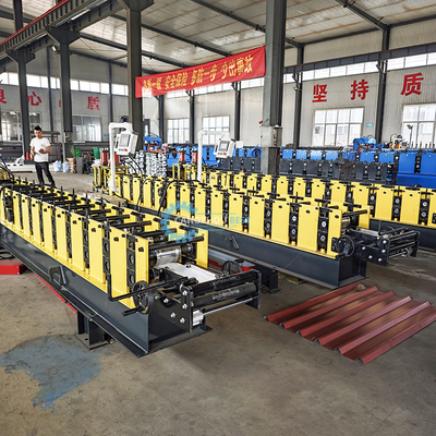PLC Control Hydraulic Mold Cutting T Profile V Shape Fence Steel Making Roll Forming Machine