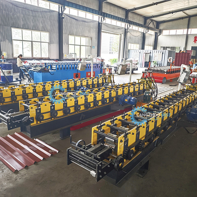 PLC Control Hydraulic Mold Cutting T Profile V Shape Fence Steel Making Roll Forming Machine