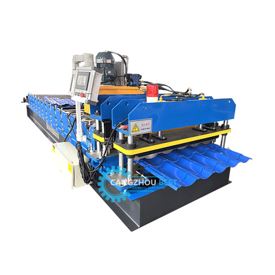 Steel Profile Zee Tile PPGI 0.3mm Roof Tile Forming Machine For Construction