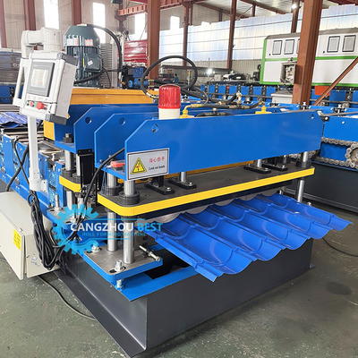 Steel Profile Zee Tile PPGI 0.3mm Roof Tile Forming Machine For Construction
