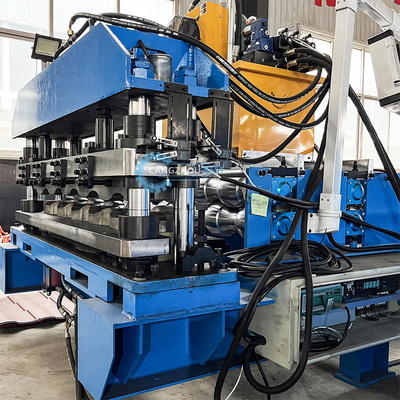 PLC Control Color Profile Roof Tile Roll Forming Machine Russia Gear Box Transmission