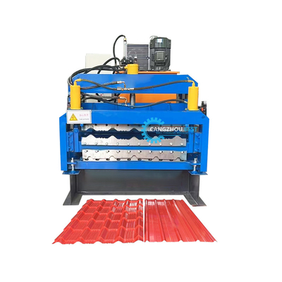 Africa Double Layer Roofing Sheet Color Profile Making Roof Sheet Roll Forming Machine