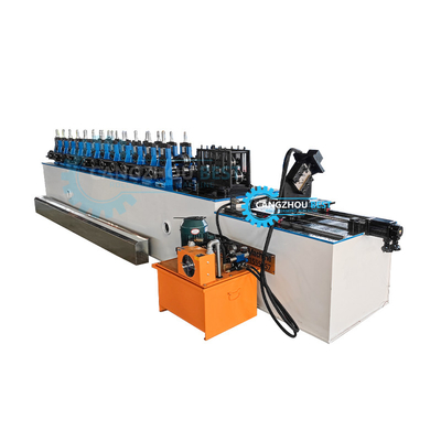 Steel Stud And Track Roll Forming Machine For 7.5*1.2*1.5m Steel Structure Building