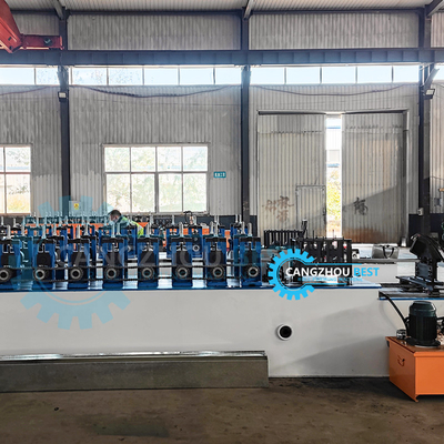 Steel Stud And Track Roll Forming Machine For 7.5*1.2*1.5m Steel Structure Building