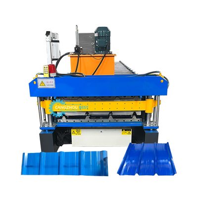 Peru Popular Tr4&amp;Tr5 Double Layer Steel Profile Galvanized Zinc Coating Roof Roll Forming Machine