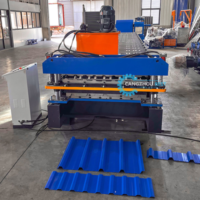 Double Layer Steel Corrugated&amp;Trapezadial Color Steel Roof Sheet Roll Forming Machine