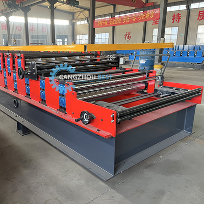 Automatically PLC Control Steel Profile Double Layer Roofing Sheet Roll Forming Machine