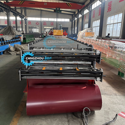 Europe Color Bamboo Roof Tile IBR Roof Sheet Double Layer Roll Forming Machine