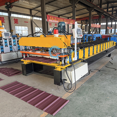 Mexico Single Layer PLC Control System Roofing Sheet Roll Forming Machine