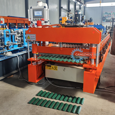 Color Steel Corrugated Profile Single Layer Roll Forming Machine