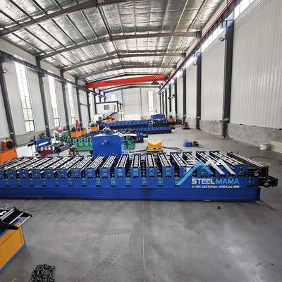 Steel Tile Double Layer Roll Forming Machine Delta PLC