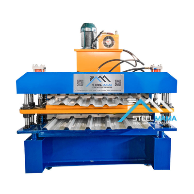 5.5Kw Main Motor Power Double Layer Roof Sheet Machine 8-12m/Min Forming Speed For Durable Roofing