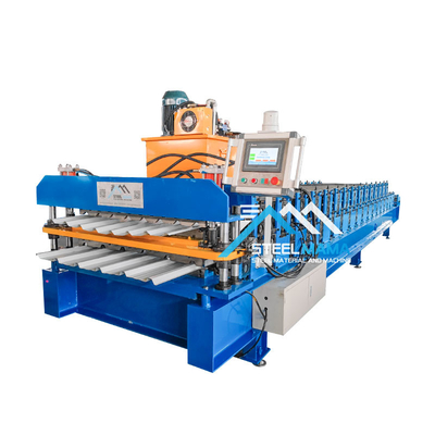5.5Kw Main Motor Power Double Layer Roof Sheet Machine 8-12m/Min Forming Speed For Durable Roofing
