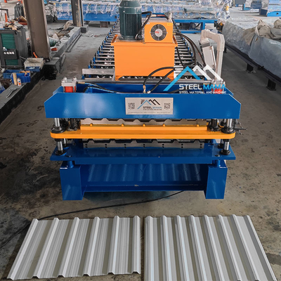 5.5Kw Main Motor Power Double Layer Roof Sheet Machine 8-12m/Min Forming Speed For Durable Roofing