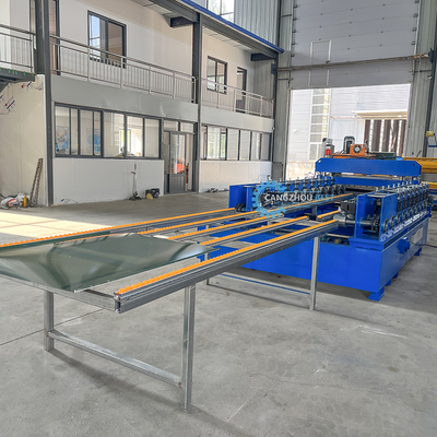 Auto Change Size PU Liner Steel Profile Roof Sheet Roll Forming Machine For 0.3-0.8mm