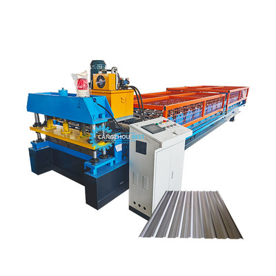 Automatic PPGI GI Cut-Off Steel Profile Roofing Sheet Roll Forming Machine