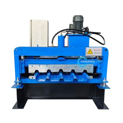 Hydraulic Cutting 45 Steel Roller Roofing Sheet Machine Low Noise