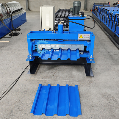 Hydraulic Cutting 45 Steel Roller Roofing Sheet Machine Low Noise