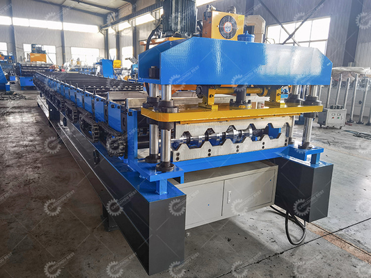 Customizable Roofing Sheet Roll Forming Machine 8-15m/Min Speed Hydraulic Cutting Any Length Cutting For Business