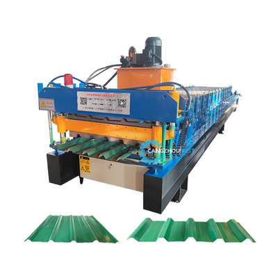 Durable Double Layer Trapezodial Steel Profile Roofing Sheet Roll Forming Machine