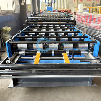 Steel Profile Galvanized 686 762 Double Layer Roofing Sheet Cold Roll Forming Machine