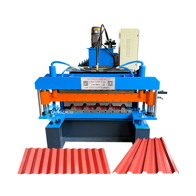 Steel Profile Galvanized 686 762 Double Layer Roofing Sheet Cold Roll Forming Machine