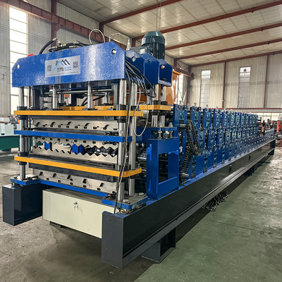 Delta Inverter Three Layer Roofing Steel Profile Roll Forming Machine For 0.25-0.6mm Material Thickness