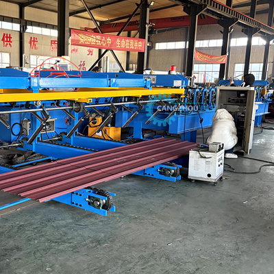 PLC Perfectly Shaped Durable Roofing Sheet Roll Forming Machine