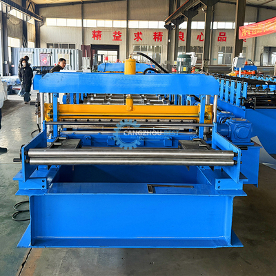 PLC Perfectly Shaped Durable Roofing Sheet Roll Forming Machine