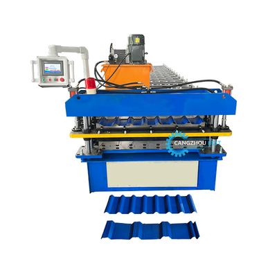 Automatic 0.25-0.6mm Thickness Double Layer Roofing Sheet Roll Forming Machine Fast Production Speed