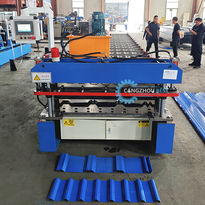 Two Profile In One Roll Forming Machine For PPGI Raw Material And Fast Production Speed