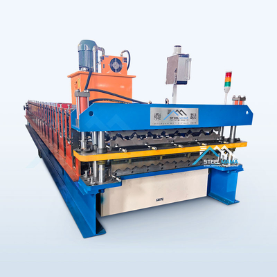 Customizable Double Layer Roof Sheet Machine With Delta PLC And High Grade 45 Steel Rollers