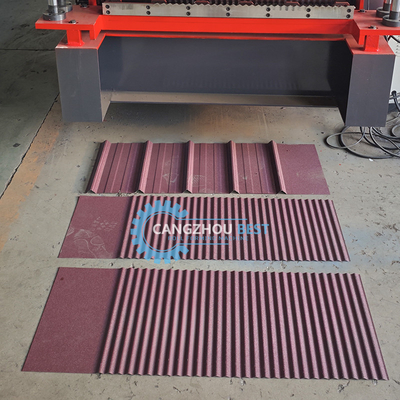 0.25-0.6mm Material Thickness 5.5×1.4×1.5m Double Layer Forming Machine 8-12m/min Forming Speed