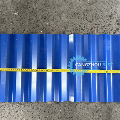 0.6mm Roof Sheet Roll Forming Machine By Delta PLC For Big Projects