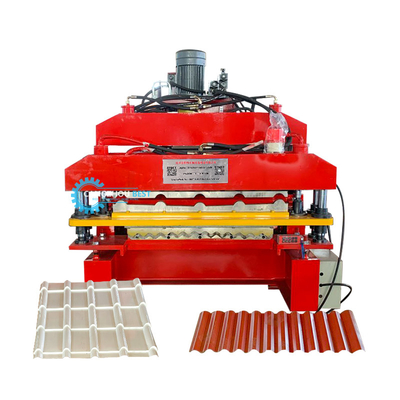 PPGI Double Layer Roll Forming Machine Automatic Delta Inverter