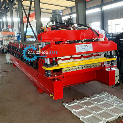 PPGI Double Layer Roll Forming Machine Automatic Delta Inverter