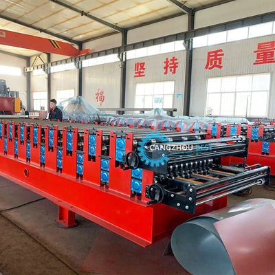 PPGI Double Layer Roll Forming Machine Automatic Delta Inverter
