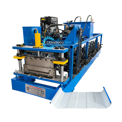 Portable Kr18 Standing Seam Self Lock Roofing Sheet Roll Forming Machine