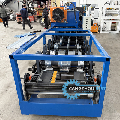 Portable Kr18 Standing Seam Self Lock Roofing Sheet Roll Forming Machine
