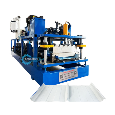 Customzied Portable Kr18 Standing Seam Roof Sheet Roll Forming Machine With Auto Seamer